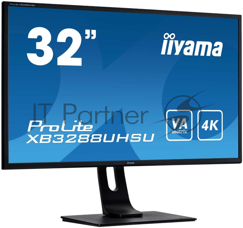 Монитор Iiyama 31.5 ProLite XB3288UHSU-B1 черный VA LED 3ms 16:9 HDMI M/M матовая HAS Pivot 3000:1 300cd 178гр/178гр 3840x2160 DisplayPort Ultra HD USB 6.8кг