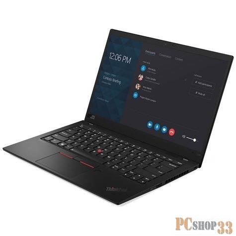 Ультрабук Lenovo ThinkPad X1 Carbon Core i5 8265U/16Gb/SSD256Gb/Intel UHD Graphics 620/14/IPS/FHD (1920x1080)/4G/Windows 10 Professional/black/WiFi/BT/Cam