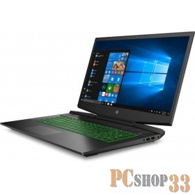 Ноутбук HP Pavilion Gaming 17-cd0011ur Core i7 9750H/16Gb/SSD512Gb/nVidia GeForce GTX 1650 4Gb/17.3/IPS/FHD (1920x1080)/Free DOS/black/green/WiFi/BT/Cam