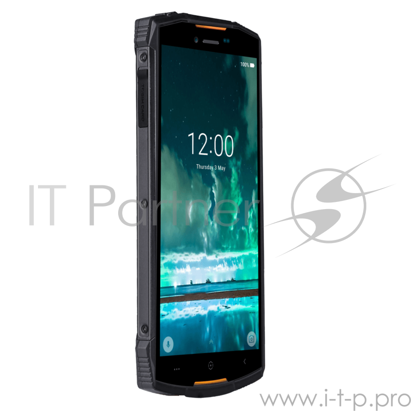 Смартфон Doogee Doogee S55 Orange, 5.5 18:9 1440x720, 1.5GHz, 8 Core, 4GB RAM, 64GB, up to 128GB flash, 13Mpix+8Mpix/5Mpix, 2 Sim, 2G, 3G, LTE, BT, Wi-Fi, GPS, Glonass, Micro-USB, 5500mAh, Android 8, 265g, 161.32х77.8х14.15, IP68