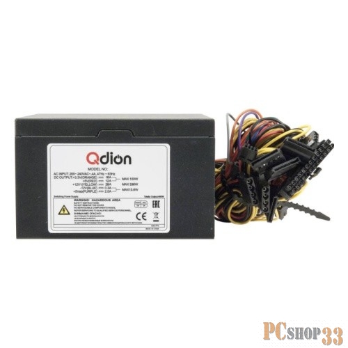 FSP 550W ATX Q-Dion QD-550-PNR {550W, 120mm, 5xSATA, 1xPCI-E, APFC, 80+}