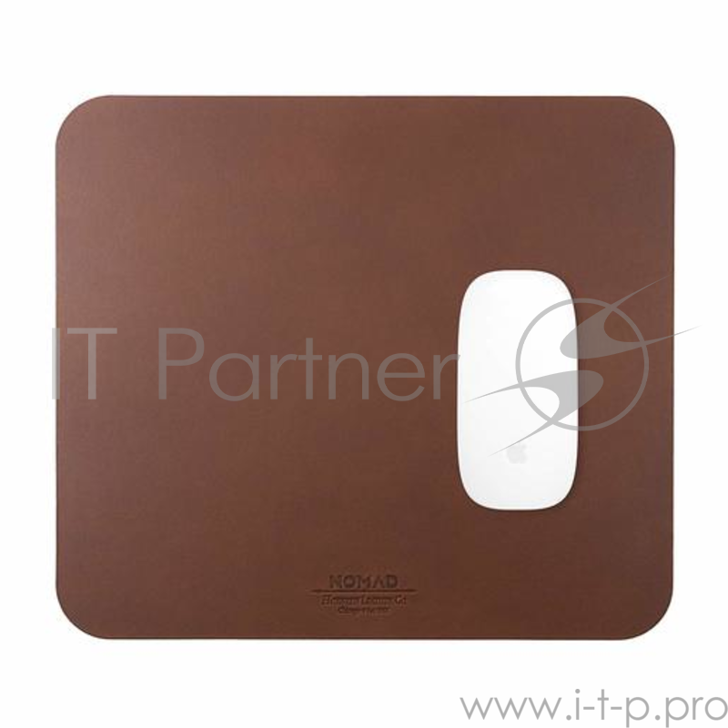 Коврик для мыши Nomad Leather Mousepad. Материал кожа натуральная. Размер 31,7x28 см. Цвет темно-коричневый.