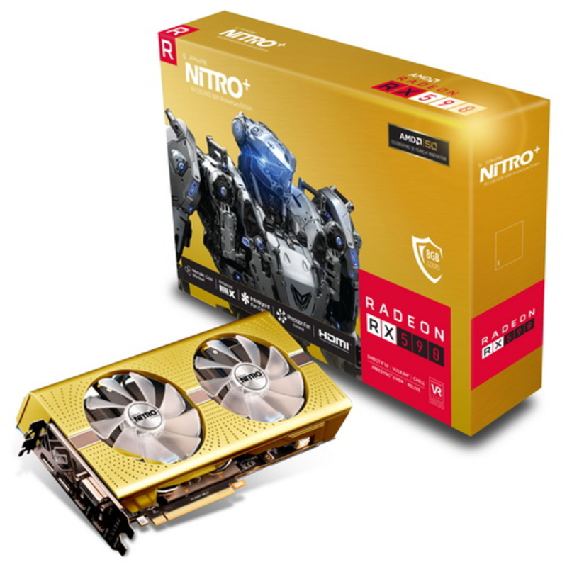 Видеокарта Sapphire PCI-E 11289-07-20G NITRO+ RADEON RX 590 8G AMD 50TH EDITION AMD Radeon RX 590 8192Mb 256bit GDDR5 1560/8400 DVIx1/HDMIx2/DPx2/HDCP Ret