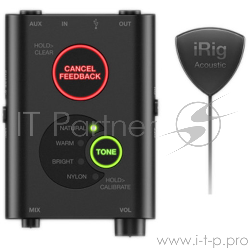 Цифровая микрофонная система IK Multimedia iRig Acoustic Stage для акустической гитары.