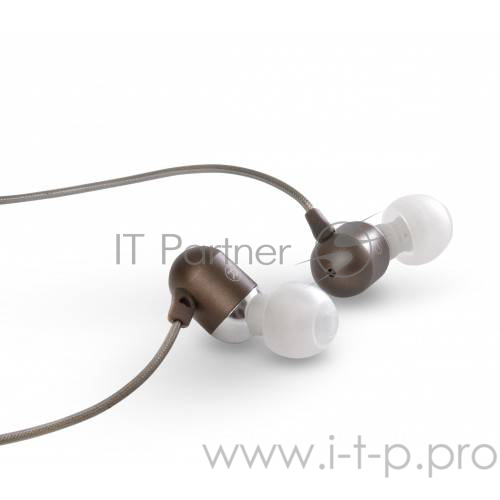 Наушники-вкладыши Defender BeanBERRY /для плеера /?10 мм / 3.5 mm jack / улучш. звукоизоляция/ каб.1,4м./металл.