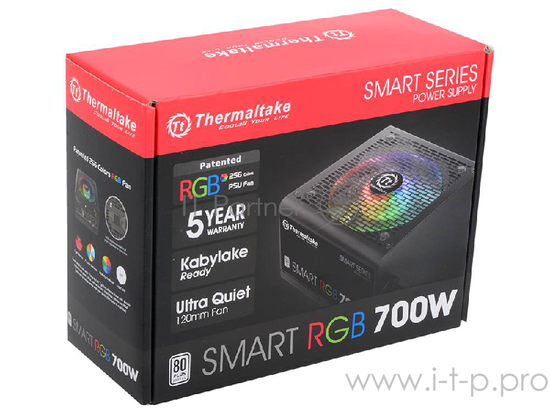Блок питания Блок питания Thermaltake Smart RGB PS-SPR-0700NHSAWE-1 700W / APFC / 80+