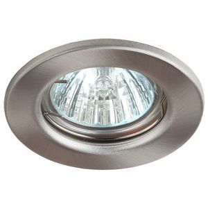 Эра C0043800 ST1 SN Светильник штампованный MR16,12V/220V, 50W сатин никель