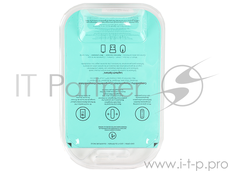 Оптическая мышь Logitech M325 910-002142, беспров., 2кн.+скр., серо-черный (USB)