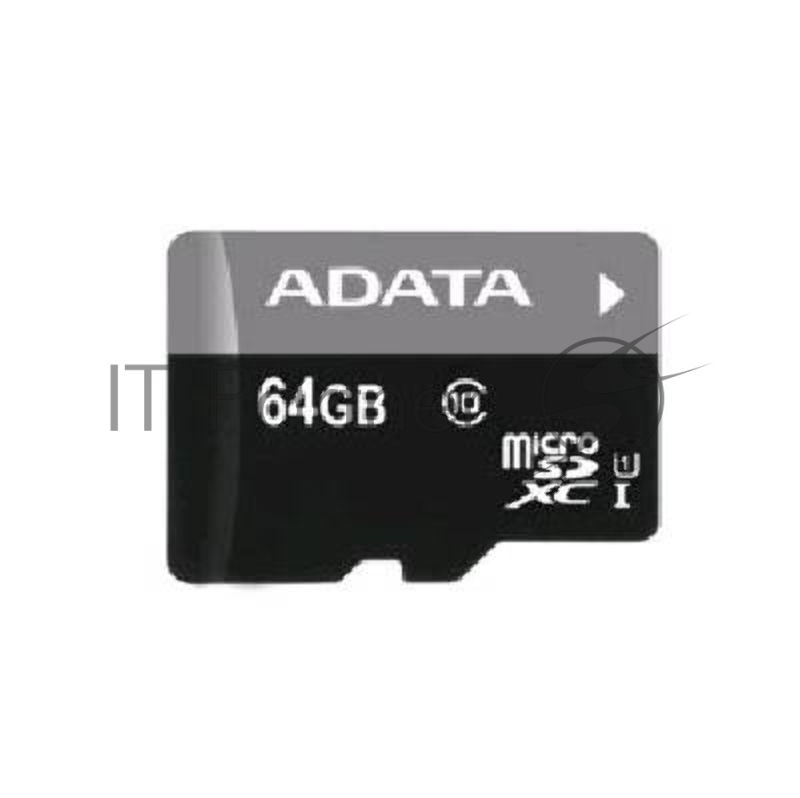 Карта памяти Micro SecureDigital 64Gb A-DATA AUSDX64GUICL10-RA1 {MicroSDXC Class 10 UHS-I, SD adapter}