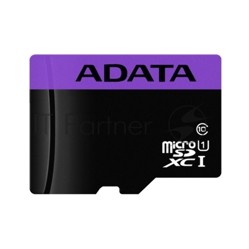 Карта памяти Micro SecureDigital 64Gb A-DATA AUSDX64GUICL10-RA1 {MicroSDXC Class 10 UHS-I, SD adapter}