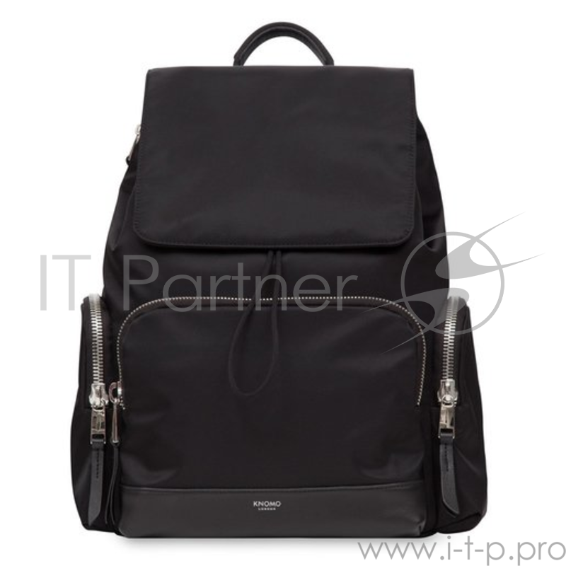 Рюкзак Knomo Clifford Rucksack для ноутбука до 13 дюймов. Материал нейлон, кожа натуральная. Цвет черный.