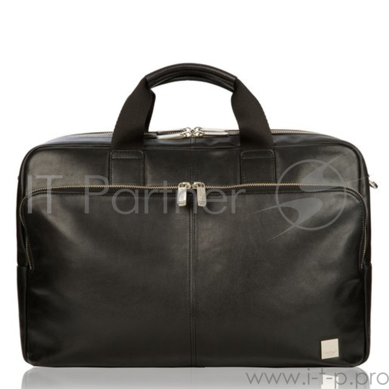 Сумка Knomo Amesbury для ноутбука до 15 дюймов. Материал натуральная кожа. Цвет черный.