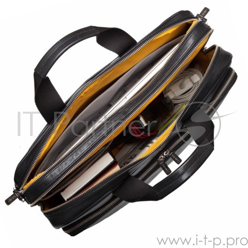 Сумка Knomo Amesbury для ноутбука до 15 дюймов. Материал натуральная кожа. Цвет черный.