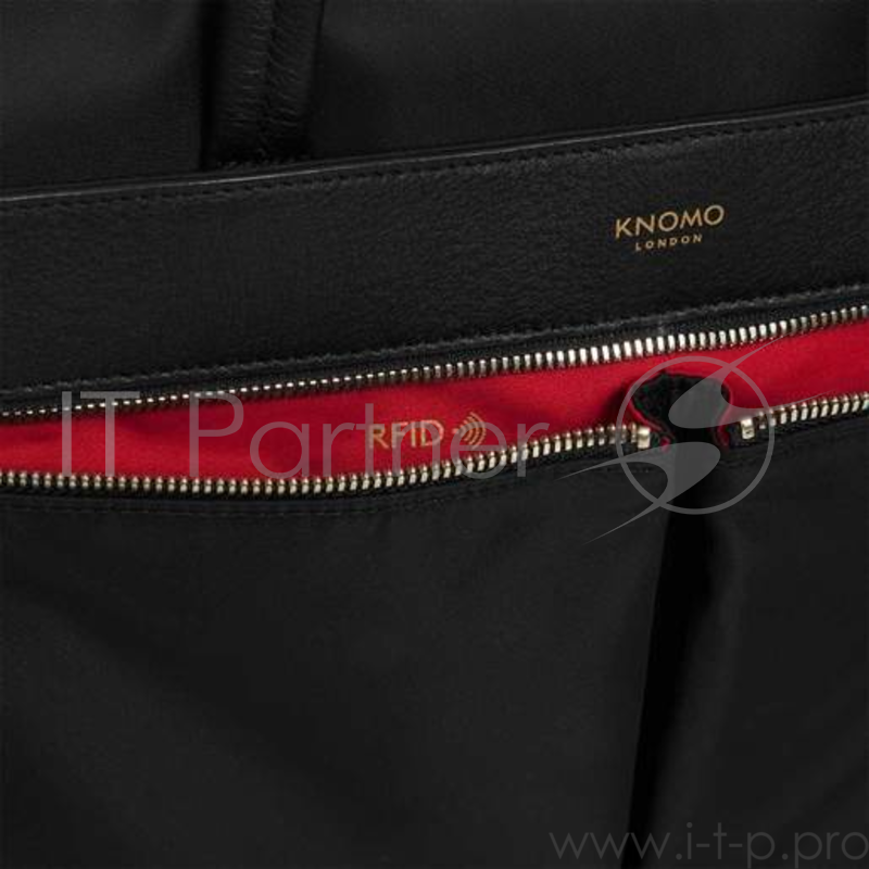 Сумка Knomo Hanover для ноутбука до 15. Материал кожа натуральная. Цвет черный.