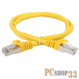 ITK PC05-C5EF-05M Коммутационный шнур (патч-корд), кат.5Е FTP, 0,5м, желтый