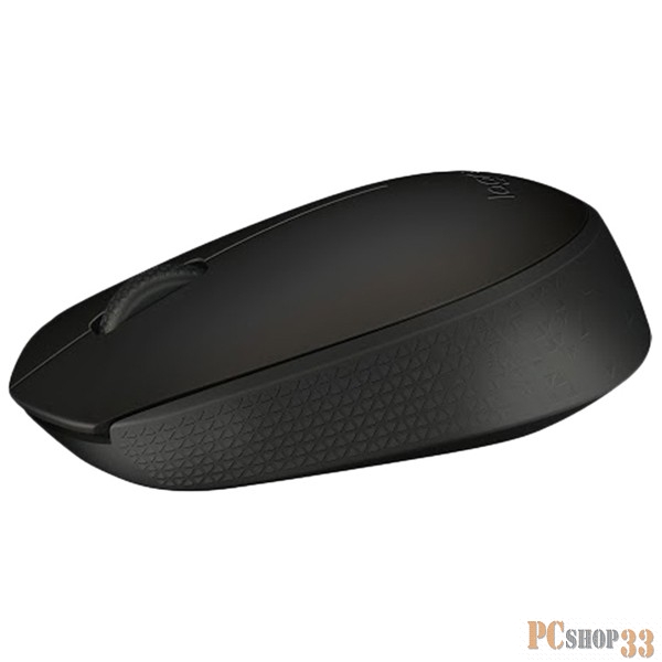Оптическая мышь Logitech B170 910-004798, беспров., 2кн.+скр., черный (USB)