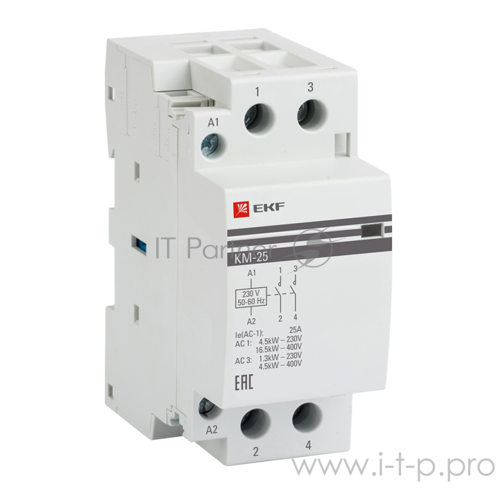 EKF km-2-50-20 Контактор модульный КМ 50А 2NO (2 мод.) PROxima