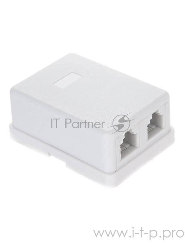 Розетка внешняя телефонная 2xRJ-12 6P4C двойная