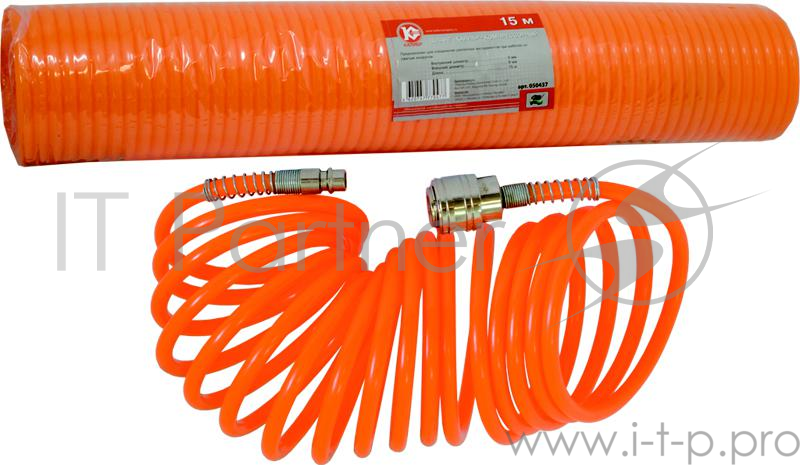 Шланг спиральный для пневмоинструмента КАЛИБР Калибр-15 для компрессора