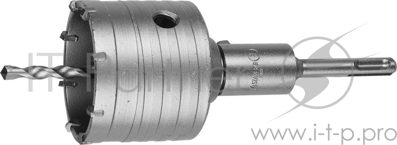 Коронка твердосплавная STAYER PROFESSIONAL 29190-73_z01 в сборе SDS+ d73мм