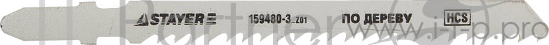 Пилки для лобзика STAYER STANDARd159480-3_z01 HCS по дереву пласт. быстрый рез EU-хвост.2шт.