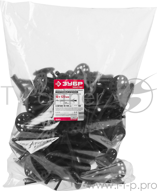 ЗУБР Дюбель для изоляционных материалов 10 x 120 мм, 100 шт, 4-301505-10-120_z01