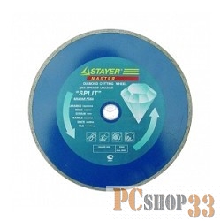 Круг алмазный STAYER PROFESSIONAL 3664-125_z01 отрезной сплошной влажный рез 22.2х125мм