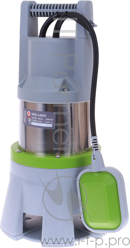 Эл. насос центроб. Фекальный КАЛИБР НПЦ-1400У Aqua Line 1400 Вт, д. частиц 40 мм, 24960 л/ч