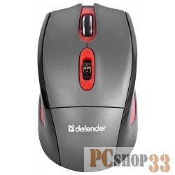 Мышь Defender Magnifico MM-515 Nano GR (серо-красная) 52515