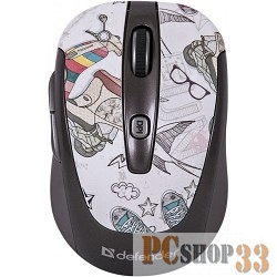 Мышь беспроводная Defender To-GO MS-575 Nano Weekend 5кн+кл 800/1200/1600 ПО CD