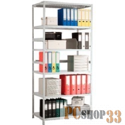 Стеллаж MS 220/100х40/6 (Размеры внешние (ВхШхГ) 2200х1000х400 мм, 6 полок, с единой стойкой) [S2419