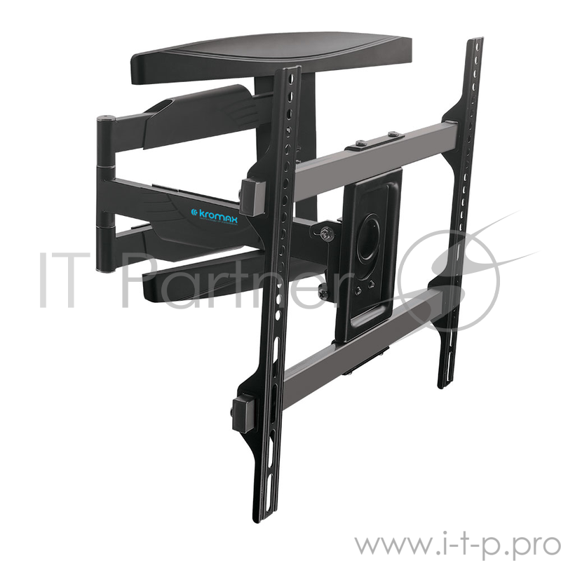 Кронштейн Kromax ATLANTIS-60 black, настенный, для TV 26-65, max 40 кг, 4 ст св., нак. ±12°, пов.