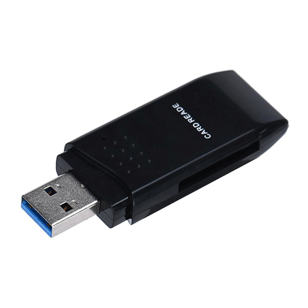 Картридер ORIENT CR-017B, USB 3.0 мини картридер SDXC/SD 3.0 UHS-1/SDHC/microSD/T-Flash, черный