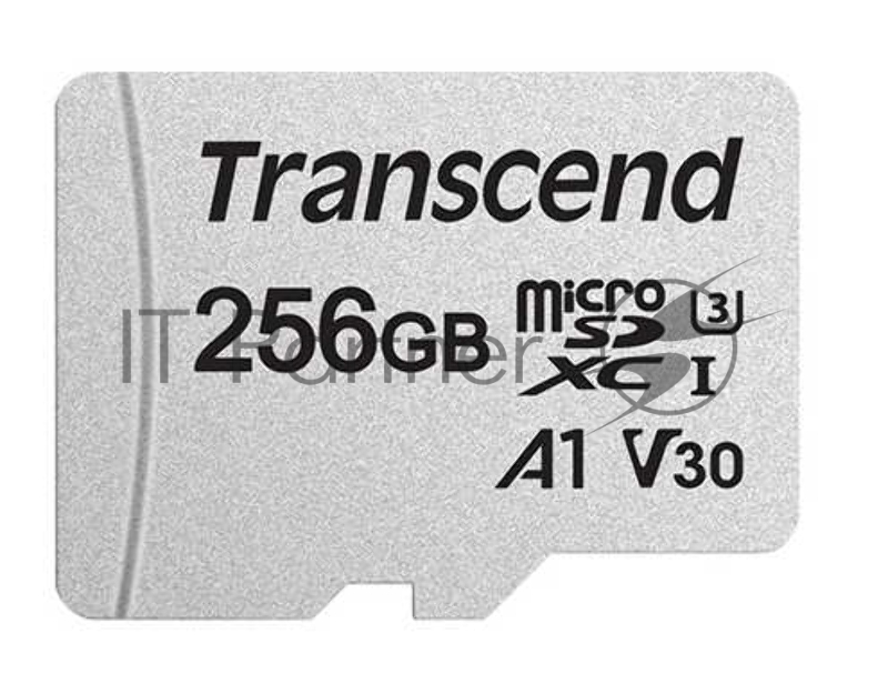 Флеш карта microSD 256GB Transcend microSDXC Class 10 UHS-I U3, V30, A1, (SD адаптер), TLC