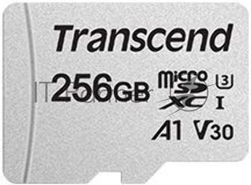 Флеш карта microSD 256GB Transcend microSDXC Class 10 UHS-I U3, V30, A1, (SD адаптер), TLC