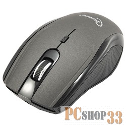 Оптическая мышь Gembird MUSW-213, беспров., 3кн.+скр., серо-черный (USB)