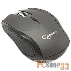 Оптическая мышь Gembird MUSW-213, беспров., 3кн.+скр., серо-черный (USB)