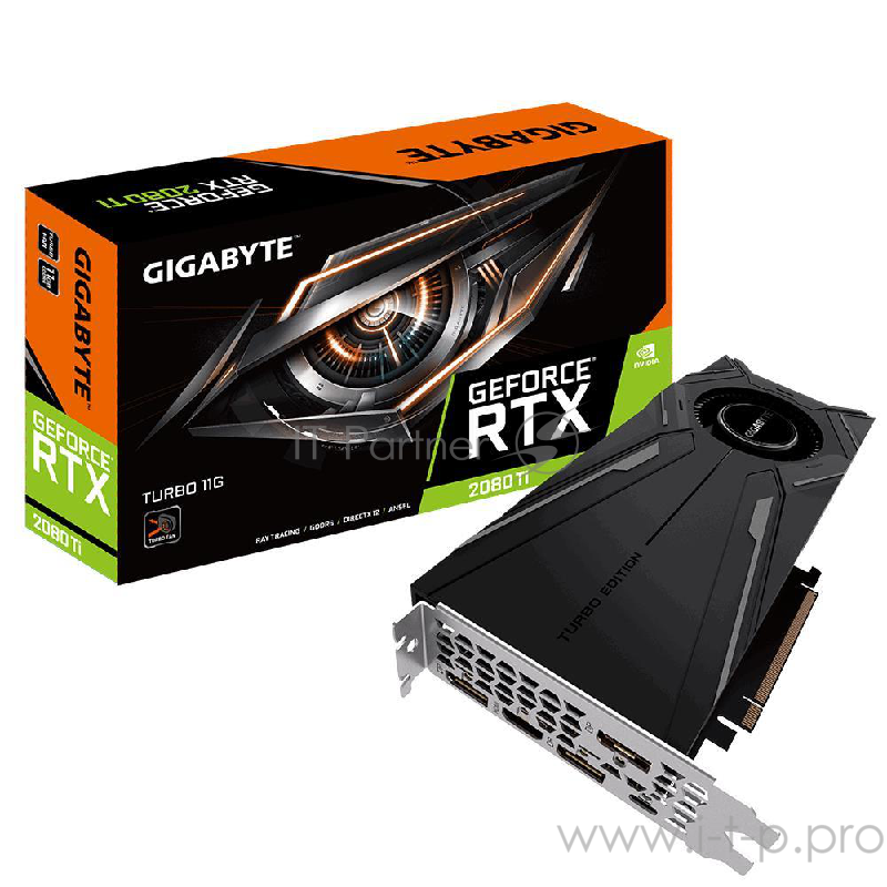Видеокарта PCIE16 RTX2080TI 11GB GV-N208TTURBO-11GC V2 GIGABYTE