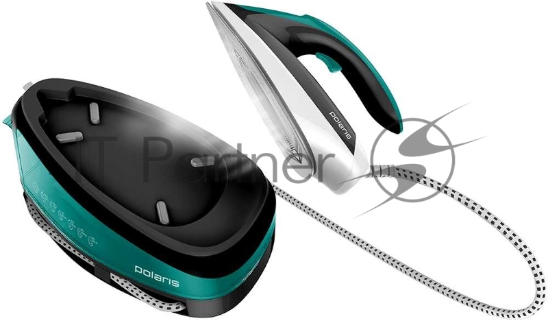 Паровая станция Polaris, PSS 7510K, 3000Вт, объем 1500мл, подошва PRO 5 Ceramic, пар 120г/мин, пар удар 400г/мин, давление 7 бар, автоотключение, антикапля, вертикальное отпаривание, пост подача