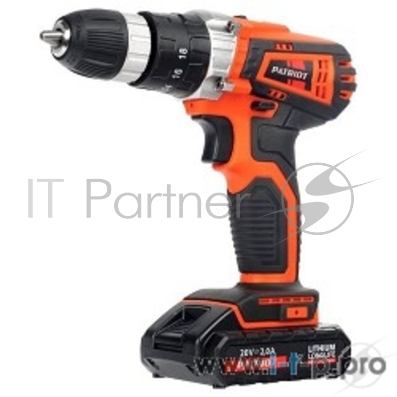 Дрель, Шуруповерт PATRIOT BR 201Li-h Дрель-шуруповерт аккумуляторная i 180201408 {Дрель-шуруп. Акк.PATRIOT THE ONE BR 201Li-h, УДАРНЫЙ, 2 скор. две батареи Li-Ion, зарядка за 1 час, двусторонняя бита, кейс}