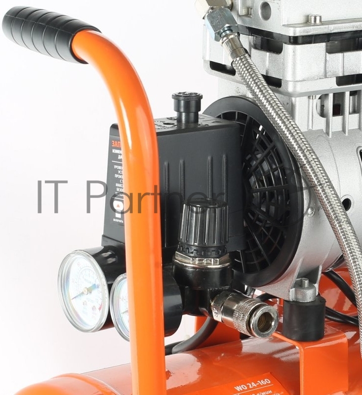 Компрессоры, Пневматическое оборудование PATRIOT WO 24-160 Компрессор 525306375 {Безмасляный Мощн. 1,1 кВт Напр. 230В Об. двиг.: 2850 об/мин Производительность: 160 л/мин Объем ресивера: 24 л Давление: 8 бар}