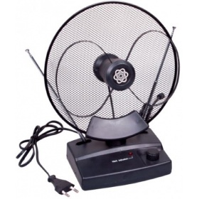 Антенны для цифровых приставок DVB-T2 RITMIX RTA-100 (AV) {Активная, 220В, усиление 32 дБ, DVB-T, DVB-T2, ISDB-T, DMB-T/H, ATSC, DAB (радио), VHF:87.5-230 МГц UHF:470-862 МГц FM: 87,5-108 МГц.}