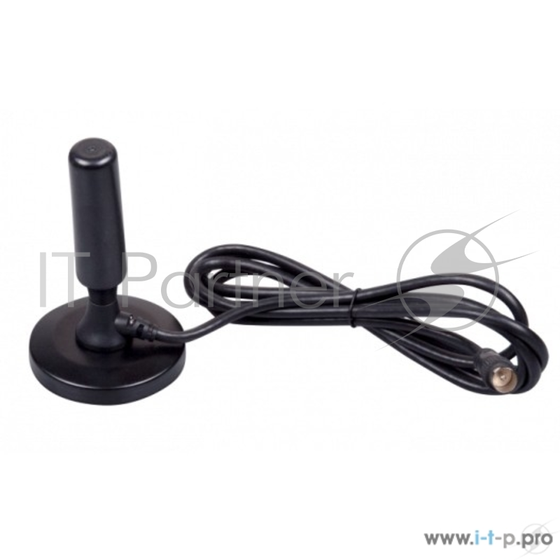 Антенны для цифровых приставок DVB-T2 RITMIX RTA-020 {Пассивная, комнатная, усиление 5 дБ, DVB-T, DVB-T2, ISDB-T, DMB-T/H, ATSC, DAB (радио), VHF:87.5-230 МГц UHF:470-862 МГц FM: 87,5-108 МГц}