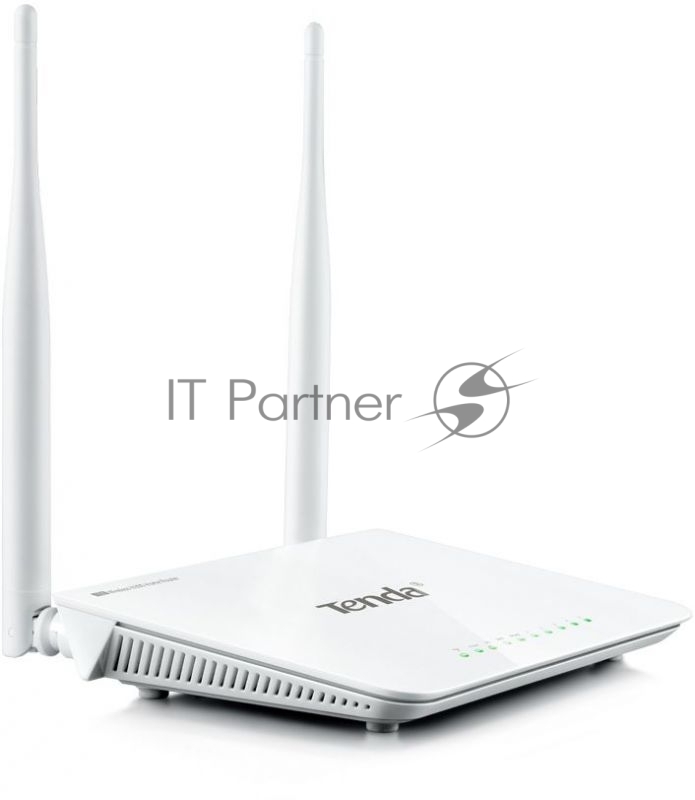 Сетевое оборудование TENDA F300 маршрутизатор 802.11n, до300Мбит/с, 2T2R, LAN: 4х10/100Мбит/с, WAN: 1х10/100Мбит/c, 2 внешние антенны 5дБи.