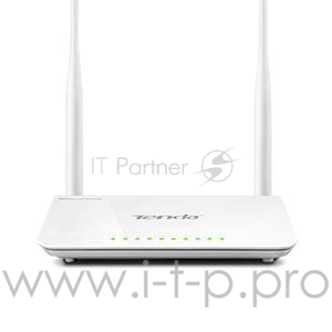Сетевое оборудование TENDA F300 маршрутизатор 802.11n, до300Мбит/с, 2T2R, LAN: 4х10/100Мбит/с, WAN: 1х10/100Мбит/c, 2 внешние антенны 5дБи.
