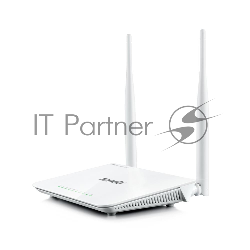 Сетевое оборудование TENDA F300 маршрутизатор 802.11n, до300Мбит/с, 2T2R, LAN: 4х10/100Мбит/с, WAN: 1х10/100Мбит/c, 2 внешние антенны 5дБи.