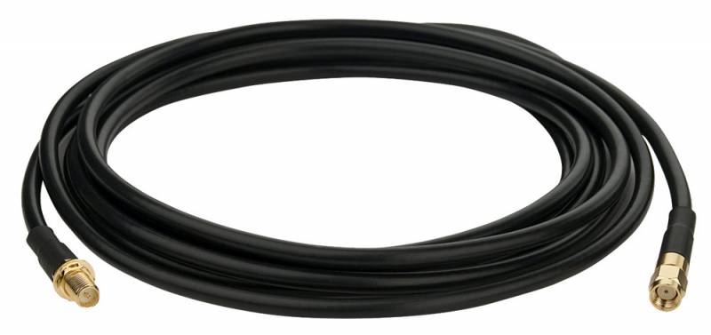 Сетевое оборудование TP-Link TL-ANT24EC3S Удлиняющий антенный кабель с низким уровнем потерь, 2,4 ГГц, 3 м, разъём штекер-гнездо RP-SMA SMB