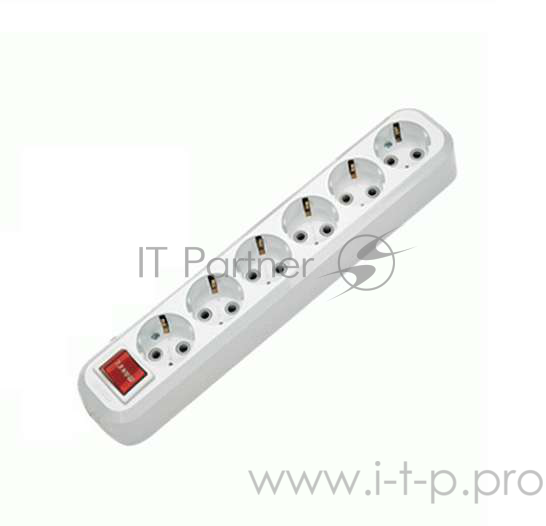 MAKEL MGP231 Колодка удлинителя 6 гнезд с заземлением c выключателем