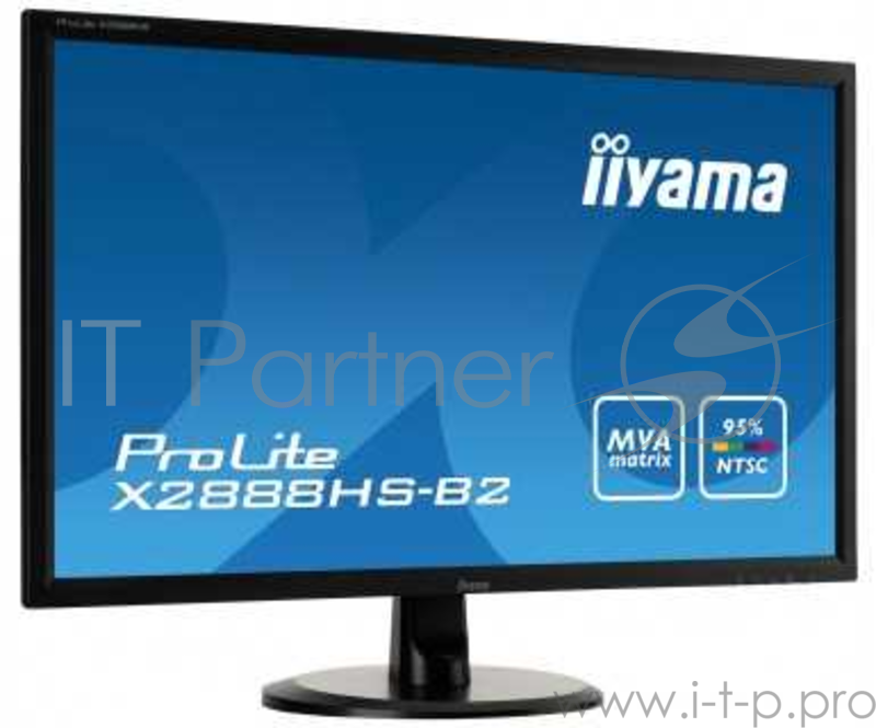 Монитор жидкокристаллический Iiyama LCD 28 16:9 1920х1080 MVA, nonGLARE, nonTOUCH, 300cd/m2, H178°/V178°, 3000:1, 12М:1, 16,7M Color, 5ms, VGA, DVI, HDMI, DP, Tilt, Speakers, MHL, 3Y, Black