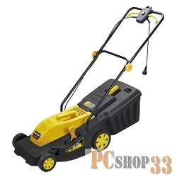 Газонокосилка Huter ELM-1800 Газонокосилка электрическая { 220В, 1,8 кВт, высота среза 28 / 45 / 55 мм, ручка переключения высоты среза, ширина среза 420 мм, объем травосборника 45 л, 3200 об/мин. }